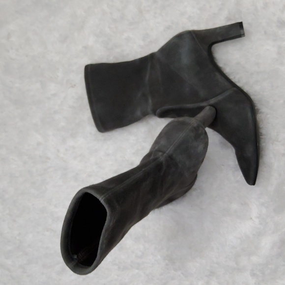 Stuart Weitzmann Gray Suede Boots - Picture 2 of 5